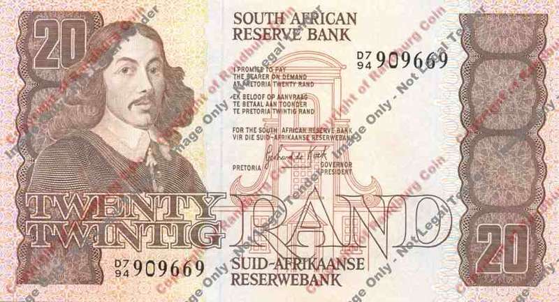 *#* GPC De Kock 3rd Issue - 1984 Twenty Rand Note - AU *#*
