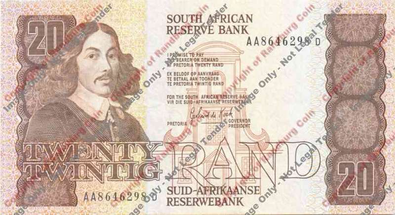 *#* GPC De Kock 3rd Issue- 1989 AATwenty Rand - EF *#*