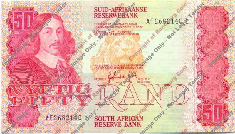 *#* GPC De Kock 3rd Issue - Fifty Rand Note - EF - staple hole *#*