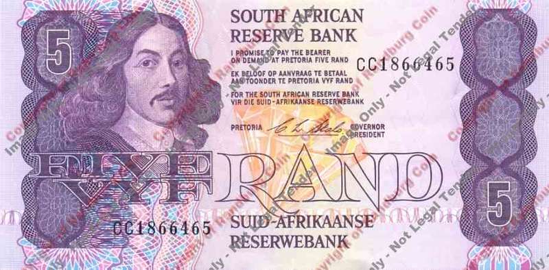 *#* CL Stals 1st Issue - Five Rand Note EF+ *#*