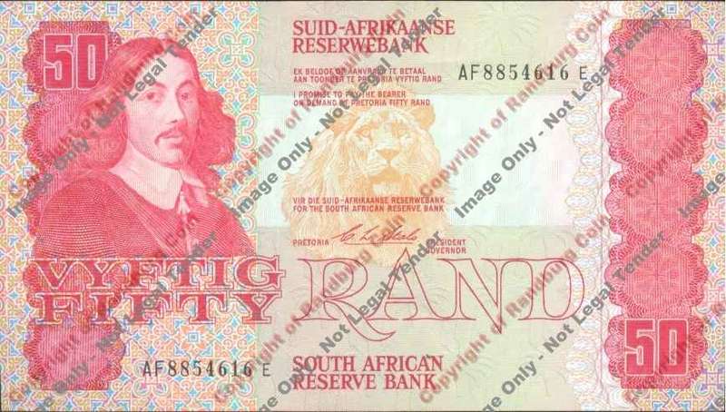 *#* CL Stals 1st Issue - Fifty Rand Note - AU *#*