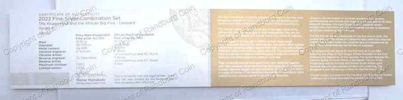 2023_Silver_1oz_KR_Leopard_Privy_Mark_and_Silver_1oz_Leopard_Big_Five_Series_2_coin_Combination_Set_cert_rev
