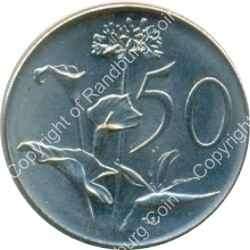 1966 SA 50 cents Afr rev