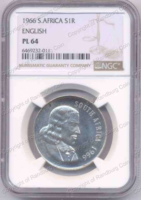 *#* 1966 SILVER R1 ENGLISH NGC SLABBED PL 64 (used to be the alternateproof coin) *#*
