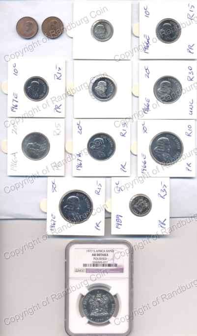 *#* 1966 thru 1989 Mixed Dates Proof, UNC and AU Coins as per images *#*