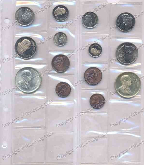 *#* 1969 both languages Coins Set, with silver R1s *#*