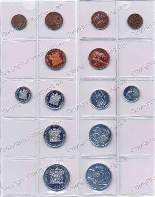 *#* 1970 Short Proof Set NO R1 in a Plastic Sleeve as displayed *#*