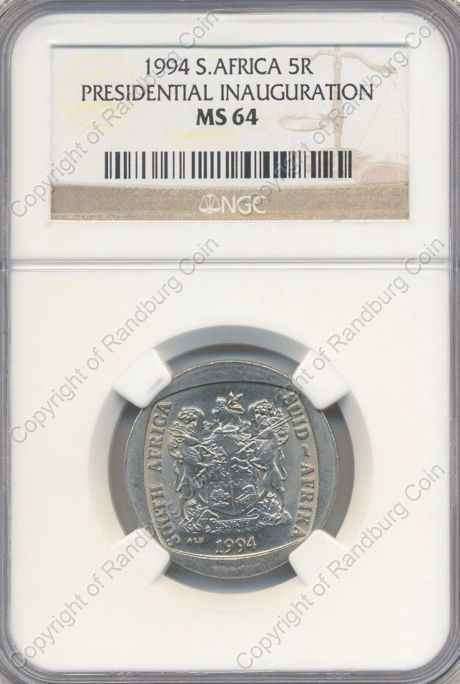 *#* 1994 R5 NGC SLABBED PRESIDENTIAL INAUGURATION MS 64 *#*