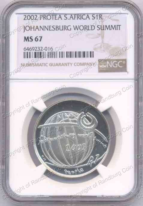 *#* 2002 SILVER WORLD SUMMIT R1 - NGC MS 67 - 118 minted and only 1 coin with higher grade*#*