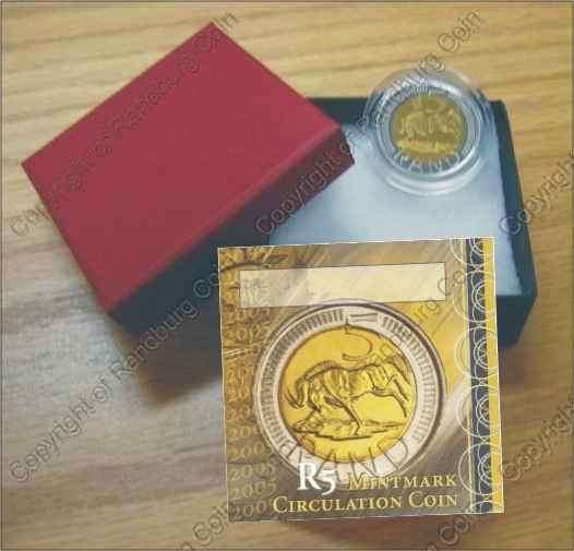 *#* 2005 SA Mint Bi-Metal Unc. R5 Oom Paul Mint Mark !!! Mintage of 997 *#*