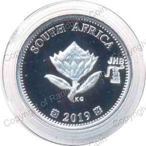 *#* 2019 SA Mint Flypress Tickey - Polymer Putty - JHB Mintmark Mintage 224 only *#*