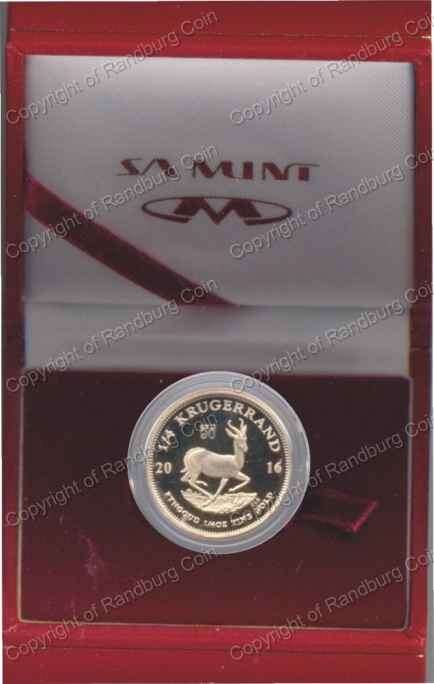 *#* 2016 SA Gold Proof Kruger Rand Quarter Ounce QE11 90 Mintmark in S A M Red Box - No CoA *#*