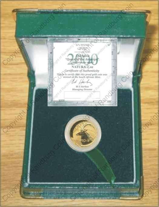 *#* 2000 SA Gold Natura Sable One Tenth Ounce - 2955 Minted *#*