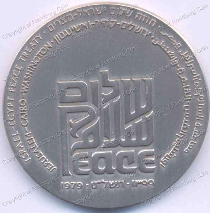 *#* Israel-Egypt Peace 1979 Silver Medal only *#*