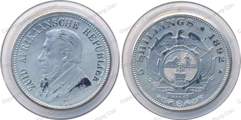 *#* ZAR 2006 Tin Replica 1892 Double Shaft CROWN - coin struck *#*