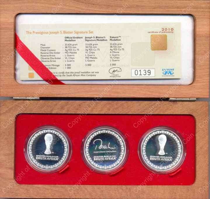 *#* 2010 FIFA Seth Blatter Signature Proof Silver Set *#*