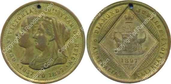 *#* Australia 1897 Queen Victoria diamond Jubilee medallion *#*