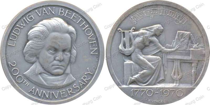 *#* Beethoven 200th Anniversary Silver medallion *#*