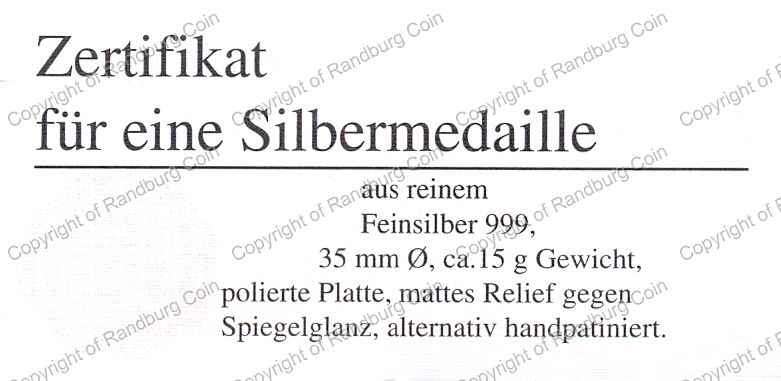 Germany_1995_Pure_Silver_Medallion_20yr_Maritime_Museum_Cert_rev