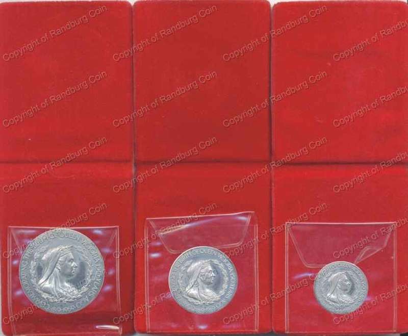 *#*Great Britain 1969 Queen Victoria 150th Anniversary of her Birth Silver (1.9oz) Medallions Set*#*