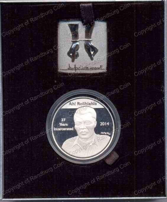 *#* HOMARM Mandela Prison Life Proof Silver 1 oz Medallion *#*