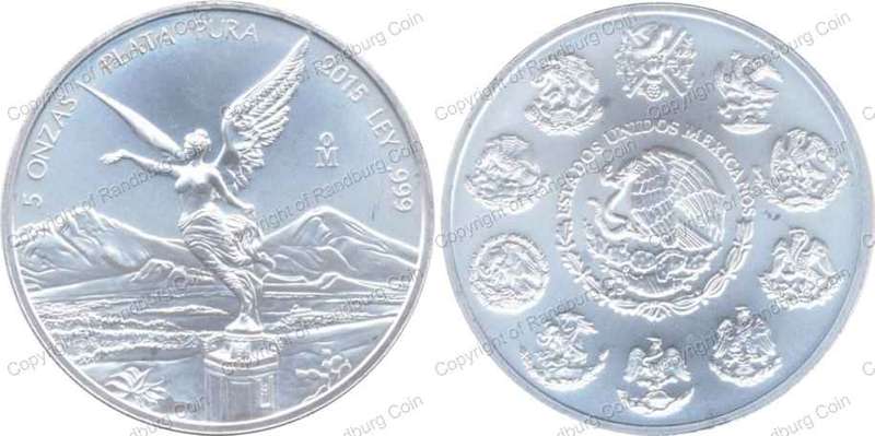 *#* Mexico 2015 Pure Silver 5oz Medallion *#*