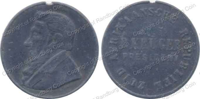 *#* 1895 President P Kruger Base Metal Medallion *#*