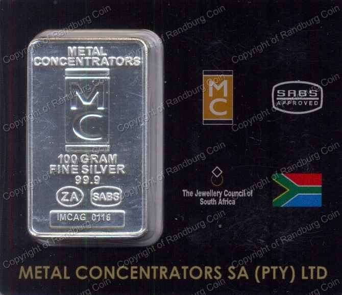 *#* Metal Concentrators 100gr Silver Bar *#*