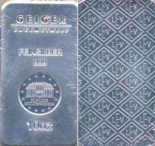 *#* Silver 10 Troy oz Bar - GEIGER Edelmetalle *#*