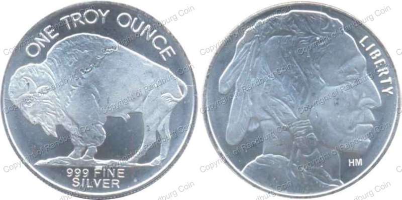 *#* USA Silver 1 oz Indian Head/Bison Medallion *#*