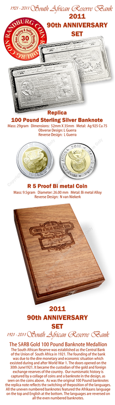 2011_Proof_90th_Anniversary_Set_R5_coin_29gram_Silver_SARB_Medallion_coins