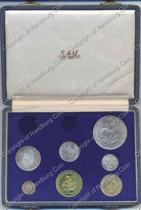 *#* 1961 SA Short Proof Set in Original SA Mint Long box - NO Gold *#*