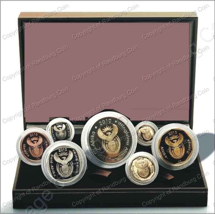 *#* 2010 South African Short Proof Coin Set Ltd 1449 - NO Certificate *#*