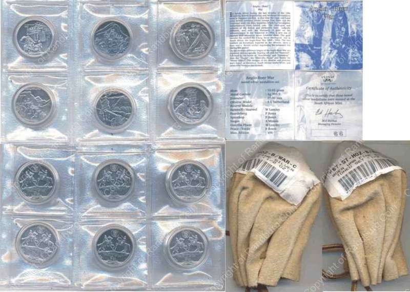 *#* Anglo Boer War Toned Silver Medallion Set - Mintage 300 *#*