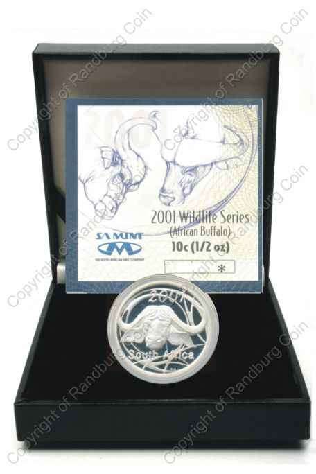 *#* 2001 Silver Wildlife Buffalo Proof 10 cent 1/2oz Mintage 832*#*