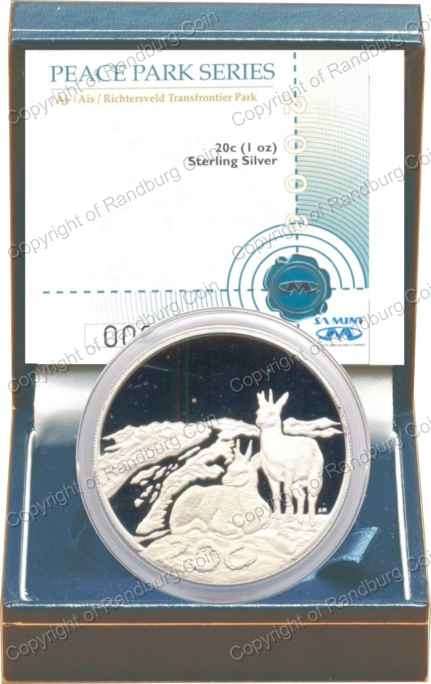 *#* 2008 Silver 1oz Richtersveld Transfrontier Park 20 c Mintage 1189 *#*