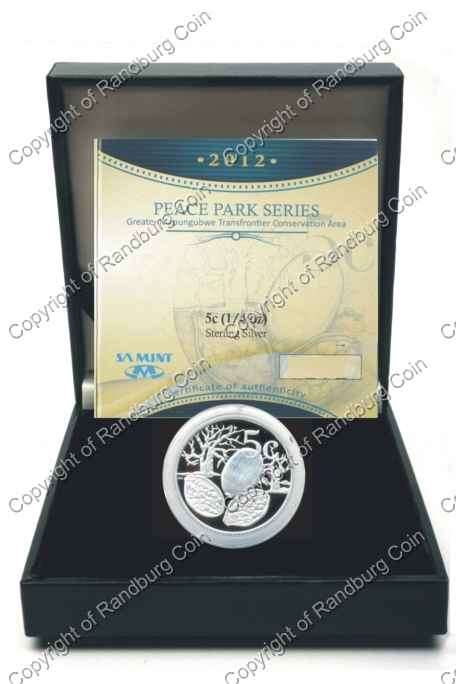 *#* 2012 Silver 1/4 oz Mapungubwe Transfrontier Park Proof 5 cent - Mintage 133 *#*