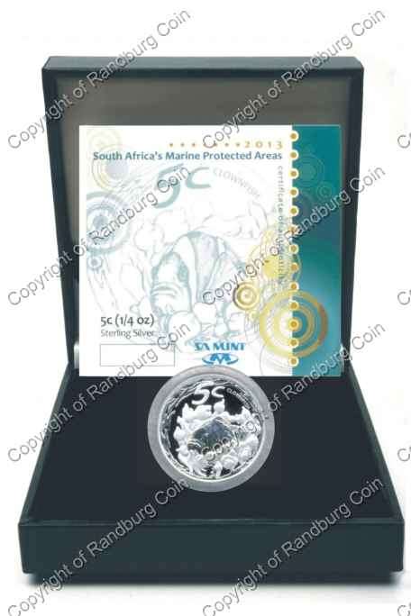 *#* 2013 Silver Marine Protected Areas Proof 5 cent 1/4 oz *#*