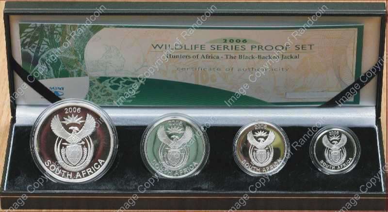 *#* 2006 Silver Proof Black Backed Jackal Set Case Mintage 574 *FREE SHIPPING!!!* *#*