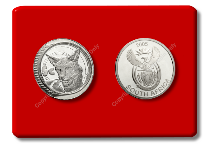 2005_Wildlife_Series_Silver_Prestige_Set_Quarter_oz_5c_African_Wild_Dog_ob_and_rev