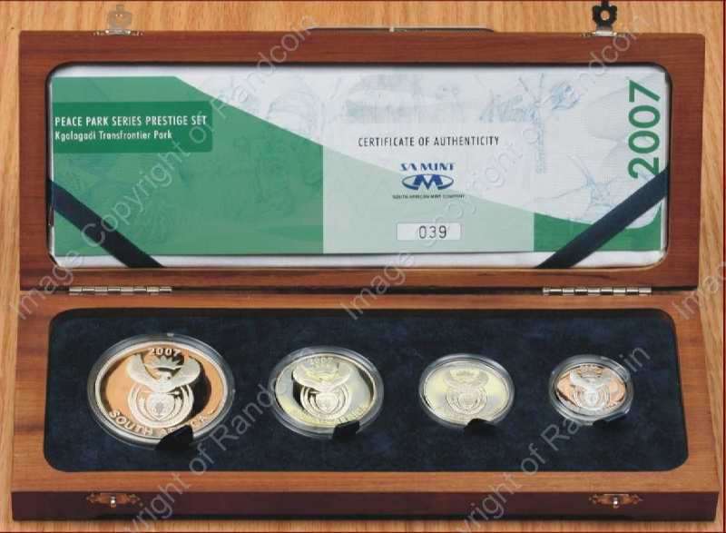 *#* 2007 Silver Prestige Kgalagadi Transfrontier Park Set Mintage 296*#*