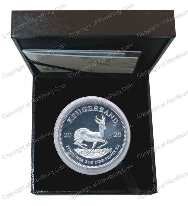 *#* 2020 Silver Proof 2 oz Krugerrand - Rev Scratced/Marked *#*