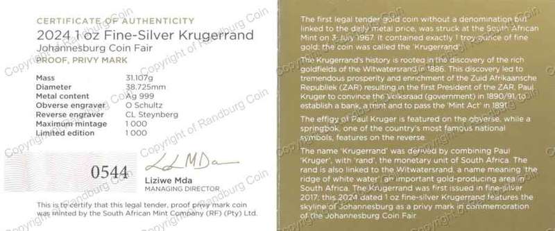 2024_Fine_Silver_Proof_1_oz_Krugerrand_JHB_Coin_Fair_Cert_rev.jpg