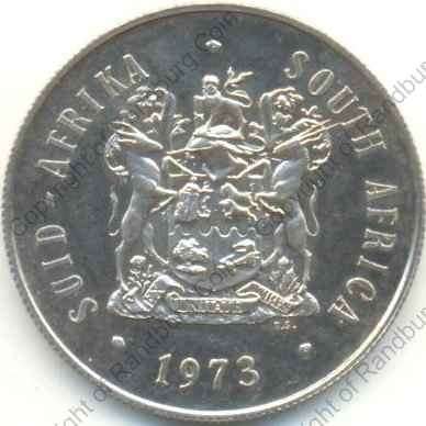 *#* 1973 SA Silver R1 Proof Coat of Arms _Mintage 10 850*#*