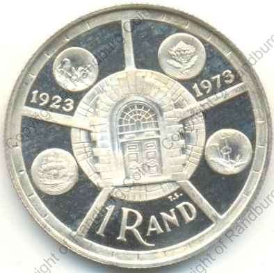 *#* 1974 SA Silver R1 Proof Comm 50 years SA Coins Mintage 15 000 *#*