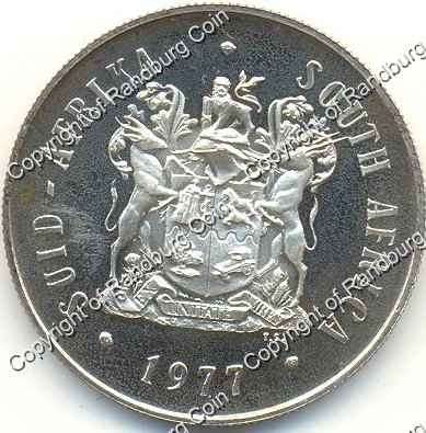 *#* 1977 SA Silver R1 Proof Coat of Arms Mintage 19 000*#*