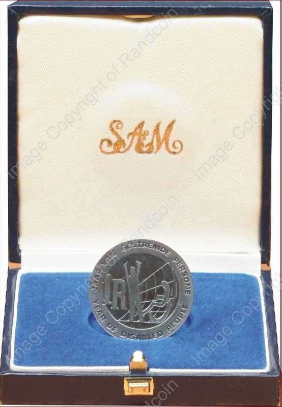 *#* 1986 SA Silver R1 Proof Yr of Disabled Mintage 5 150 *#*