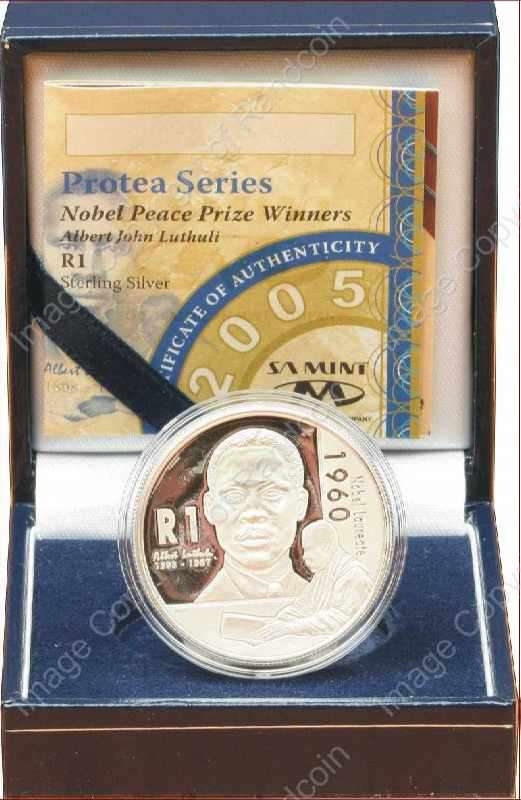 *#* 2005 SA Silver R1 Proof Luthuli Mintage 1016 *#*