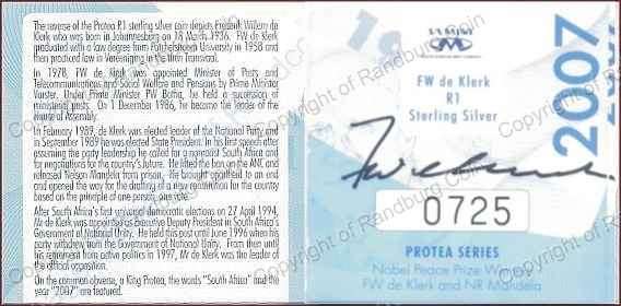 2007_Silver_R1_Proof_FW_de_Klerk_cert_outside_sign