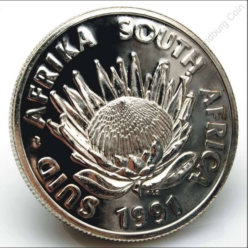 *#* SA 1991 Silver R1 Protea Uncirculated Nursing Mintage 4 901*#*